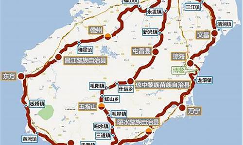 海南岛环岛骑行路线_海南岛环岛骑行路线图