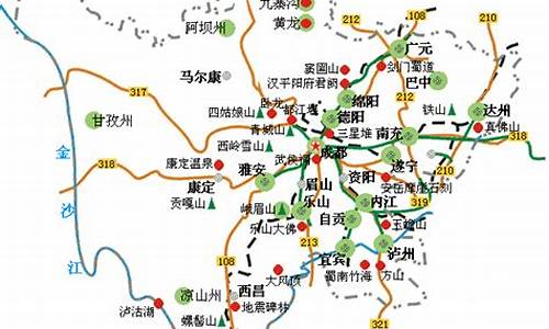 四川地图旅游景点地图_四川地图旅游景点地图 全图